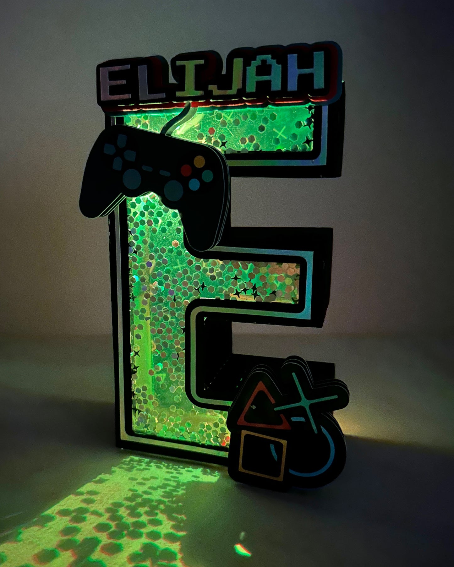 3D Paper Letter with Lights