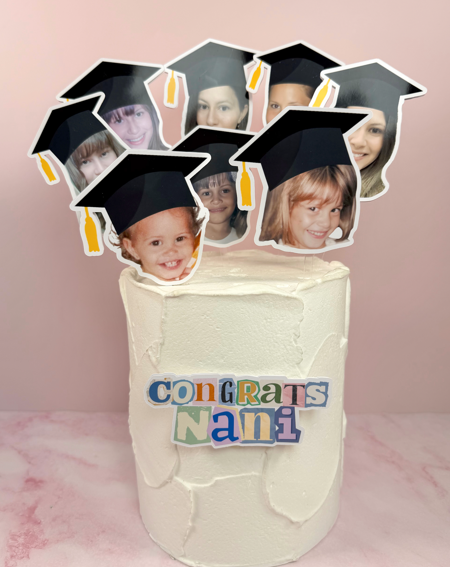Custom Graduation Photo Cake Topper