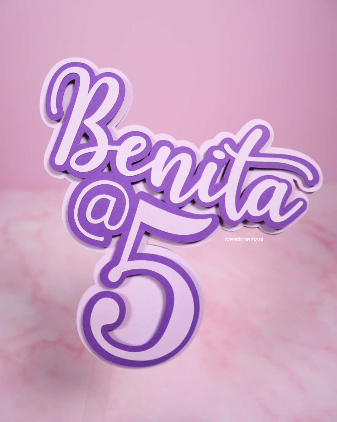 Cake Topper - Paper Lettering