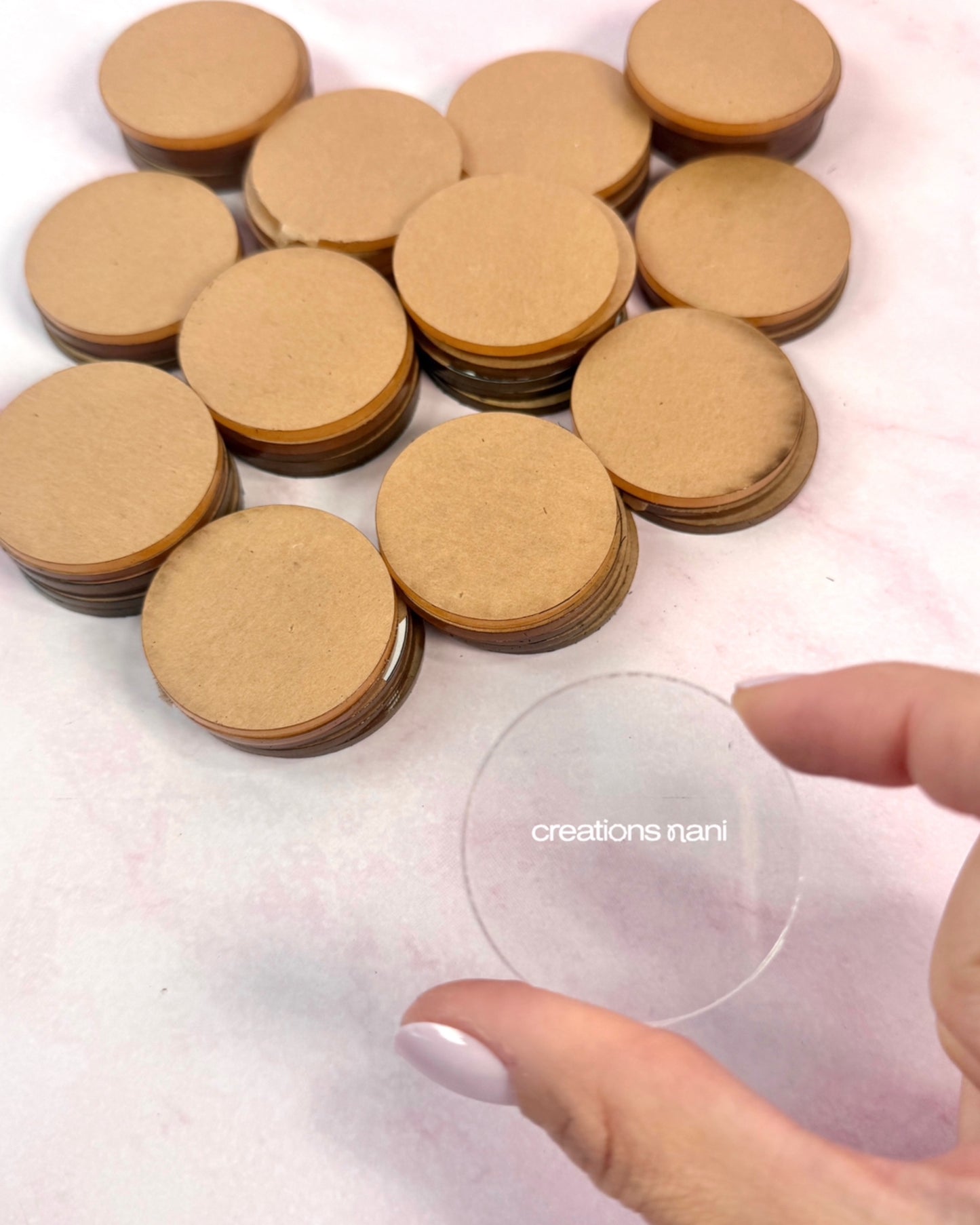 Clear Acrylic Charms (Just Cut)