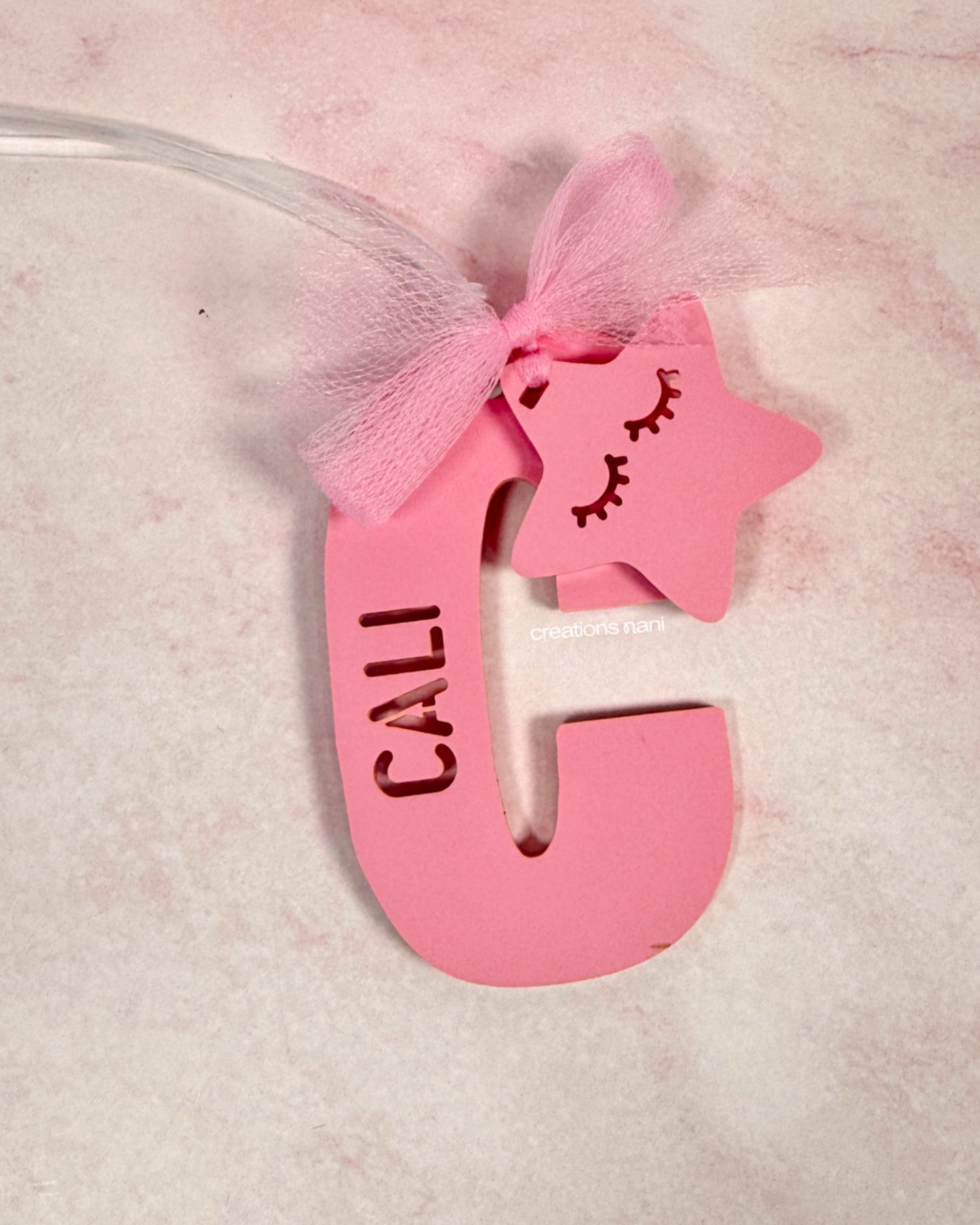 Keychain - Name with a little star