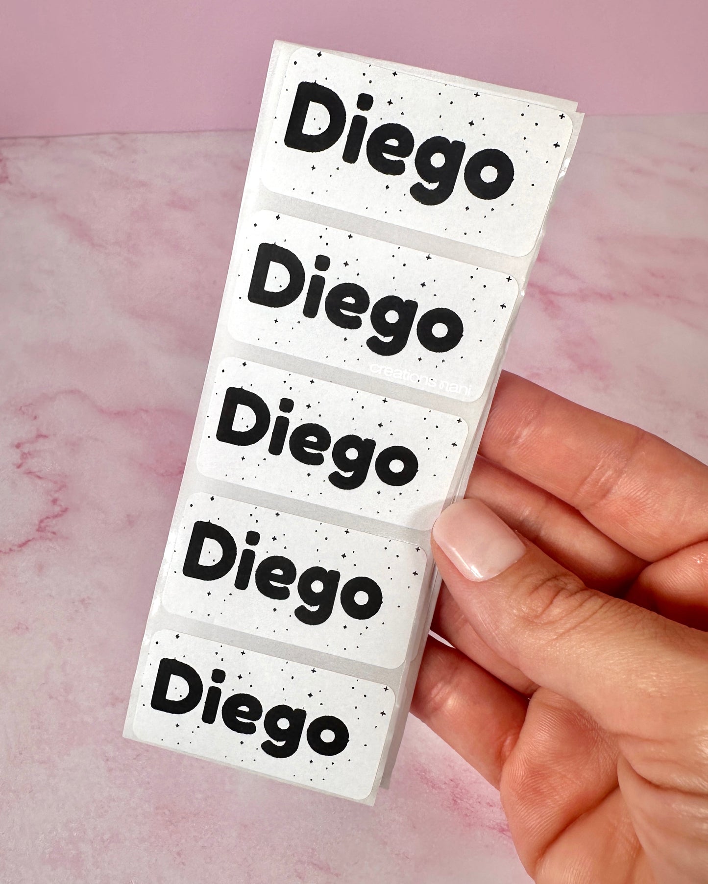 Thermal name labels