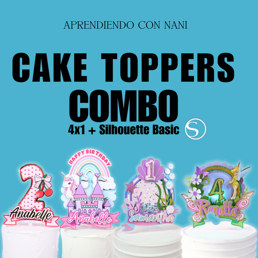 Cake Topper ( 4x1 & Silhouette Basic )