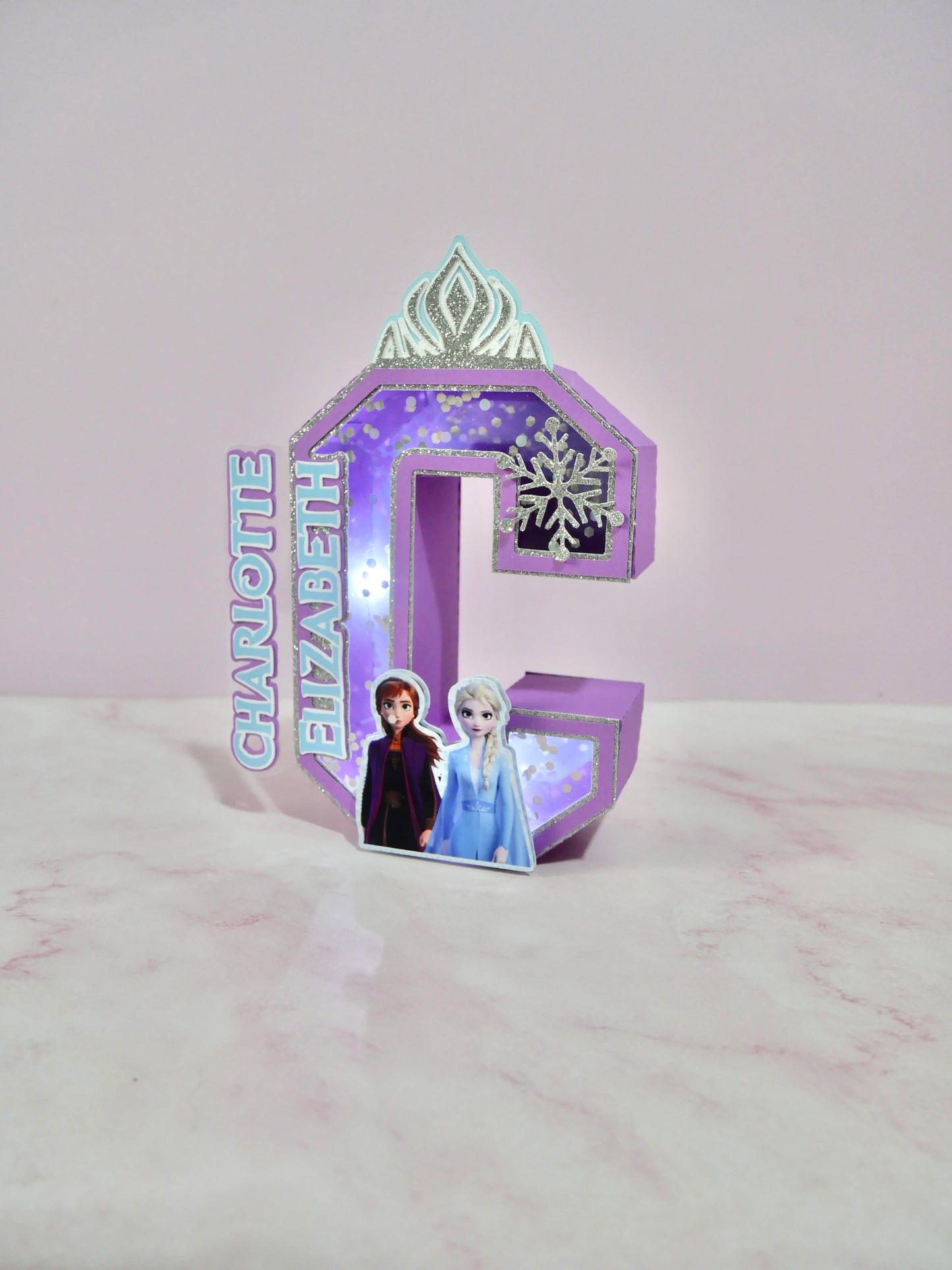 Custom 3D Paper Letter with Lights