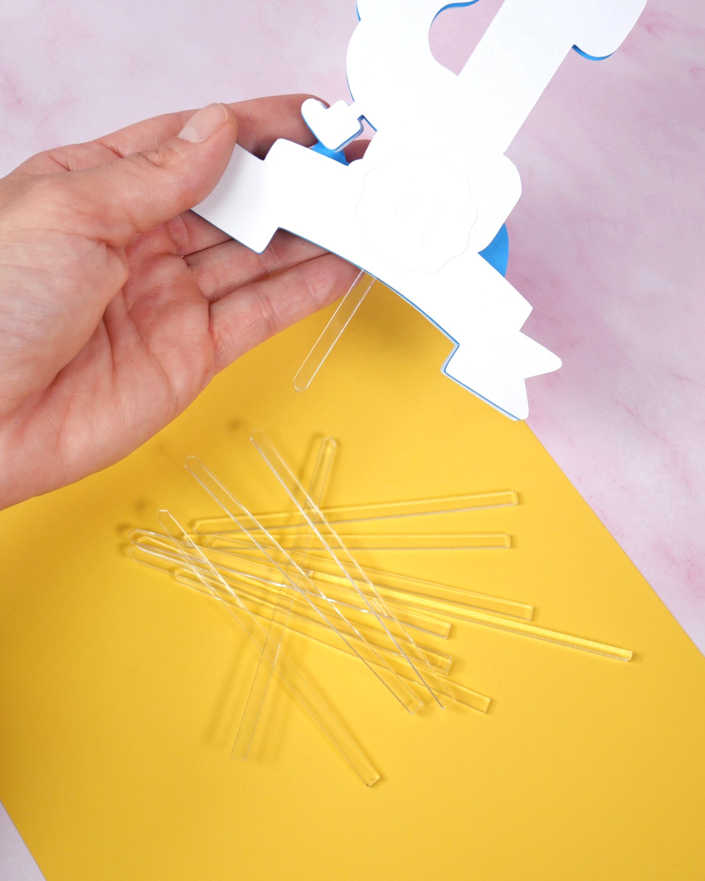 Custom Acrylic Cake Topper Sticks