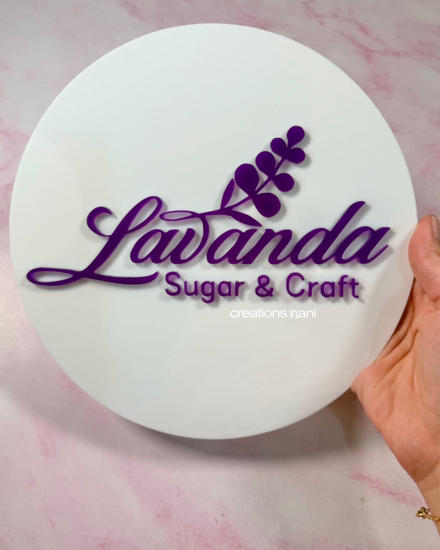 Acrylic Logo Circle - 2 layers