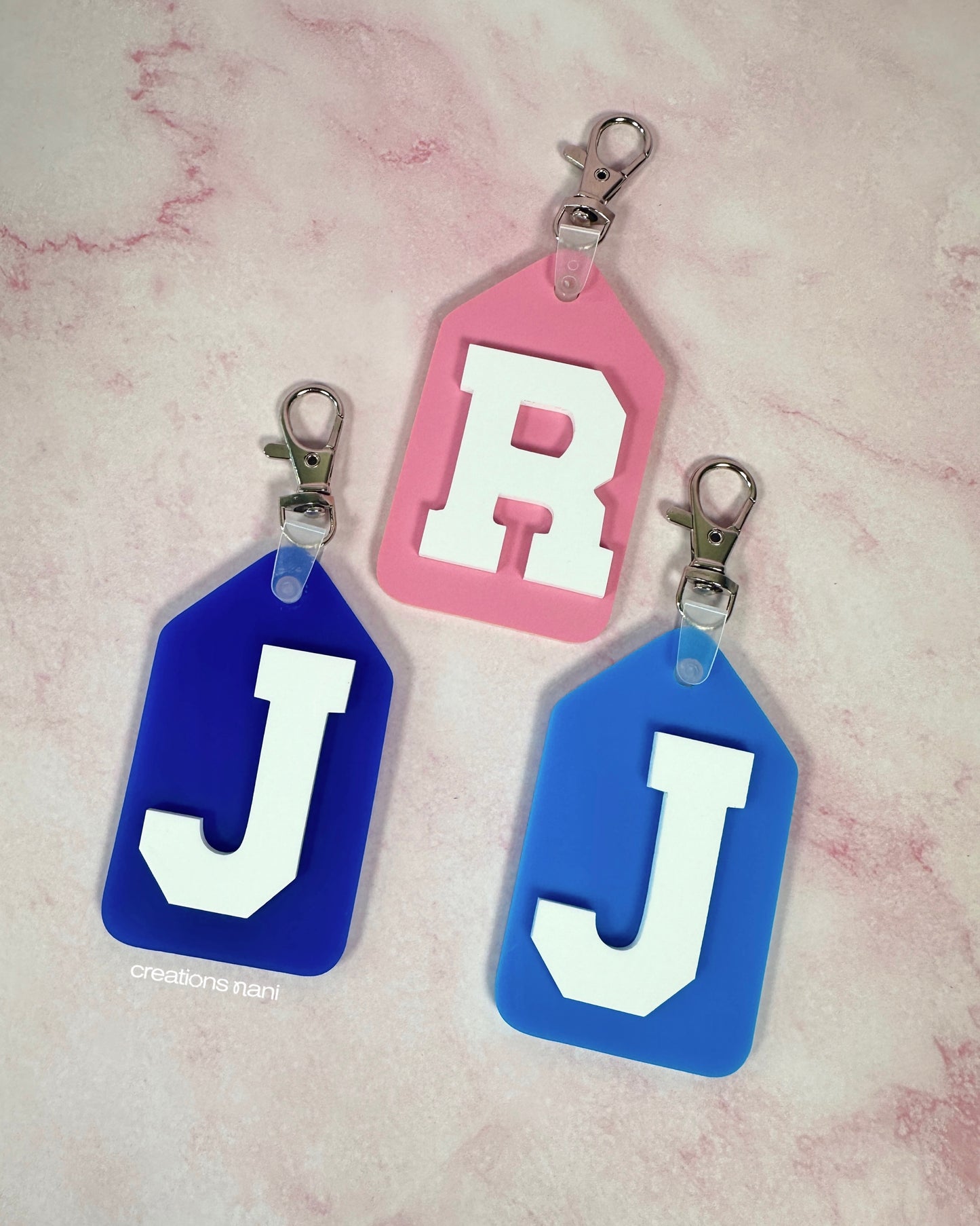 Acrylic Keychain (Baseball Letter)