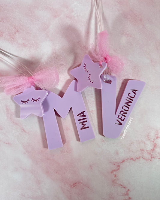 Keychain - Name with a little star