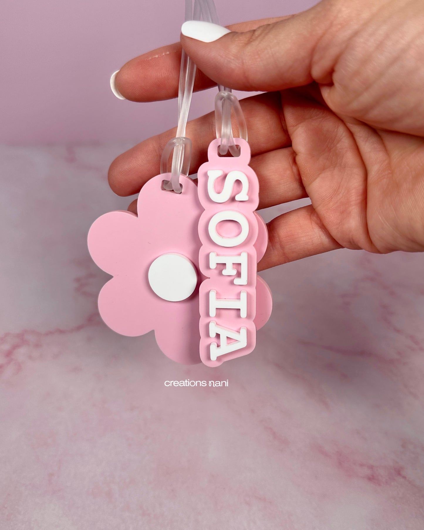 Acrylic Keychain (Silhouette Plus Name)