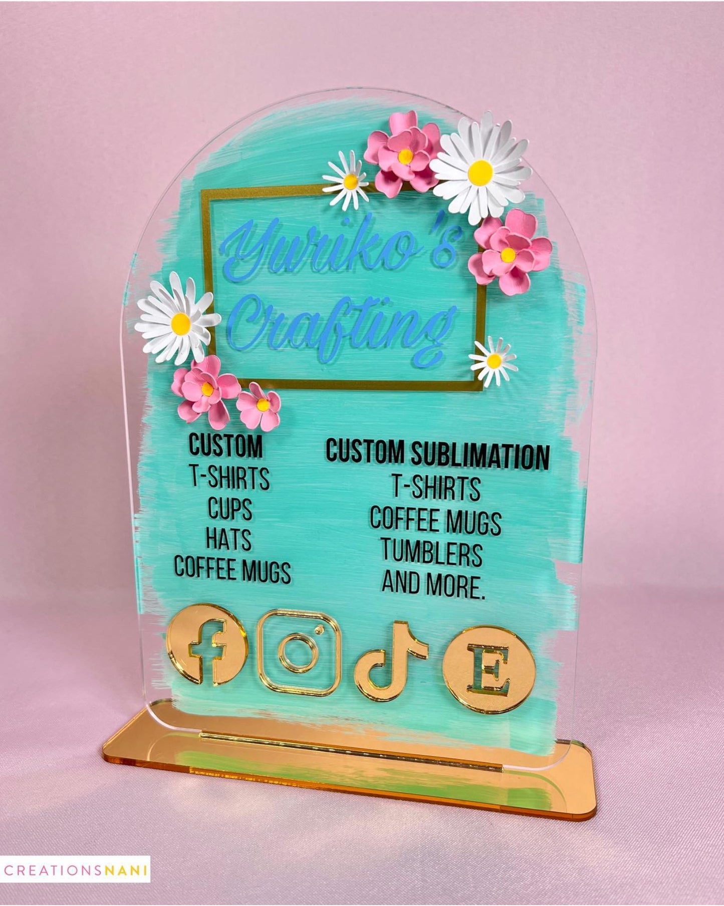 Custom Acrylic Sign (QR)