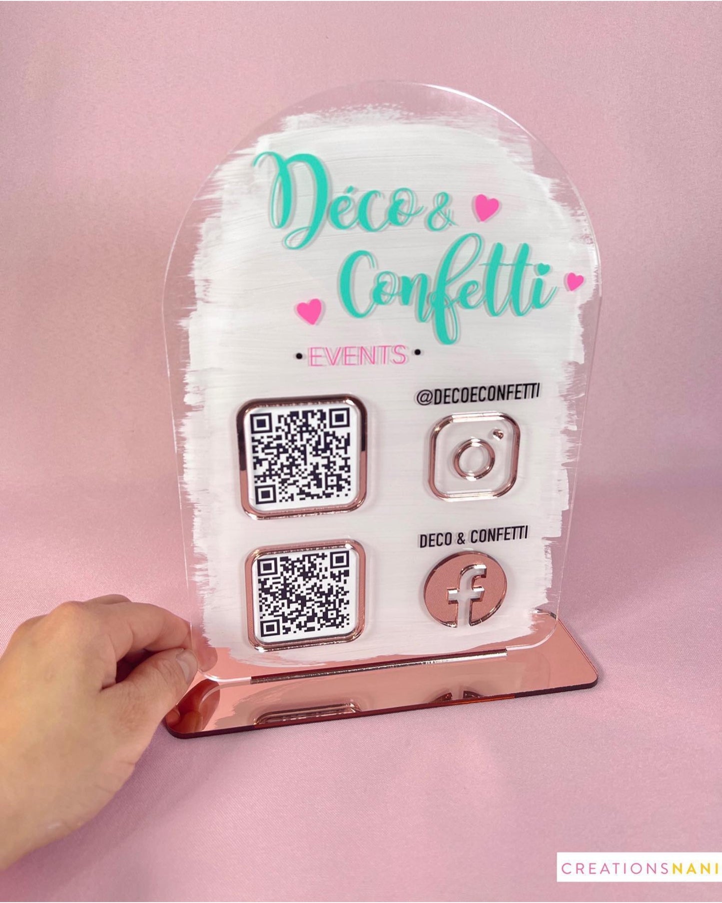 Custom Acrylic Sign (QR)