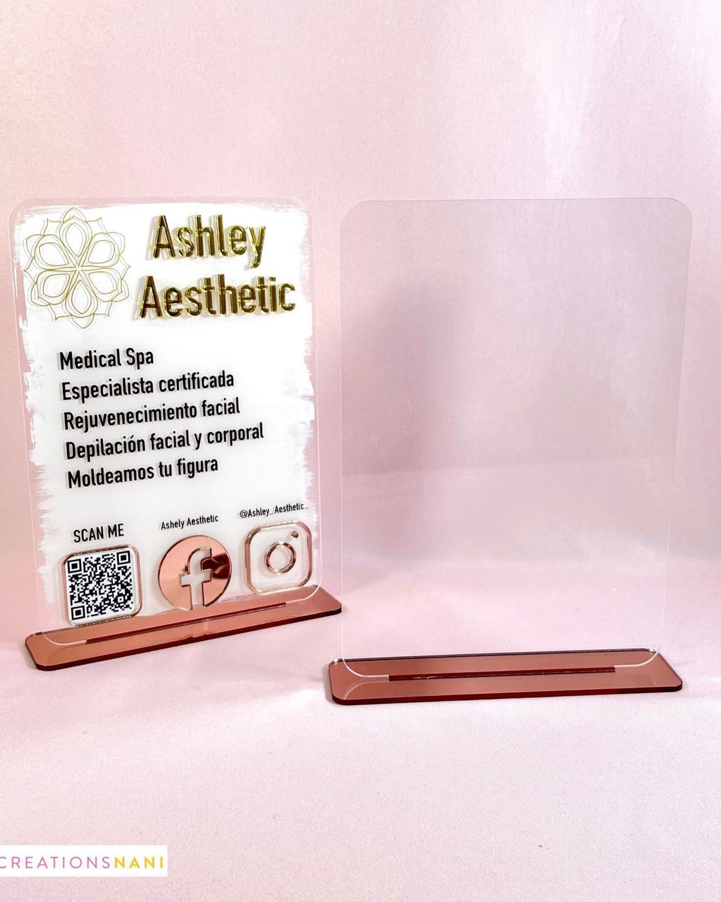 Custom Acrylic Sign (QR)