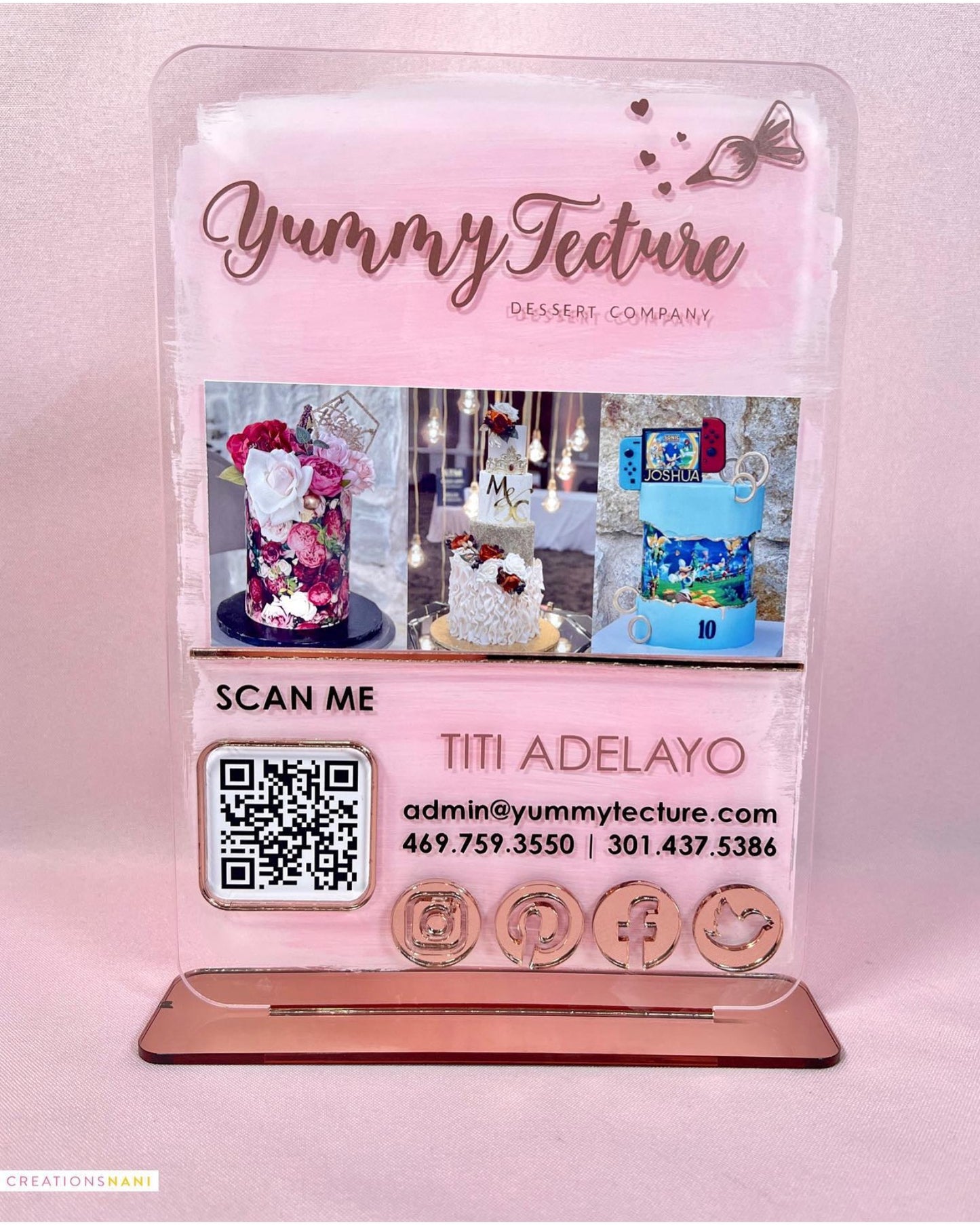 Custom Acrylic Sign (QR)