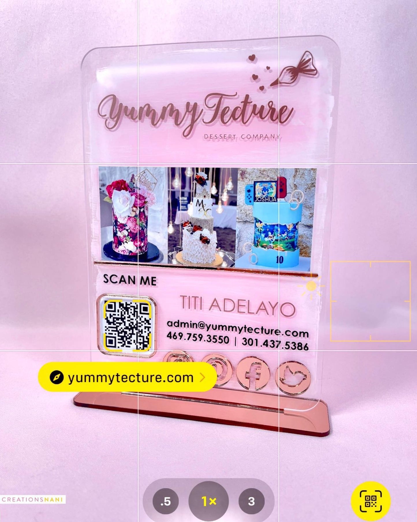 Custom Acrylic Sign (QR)