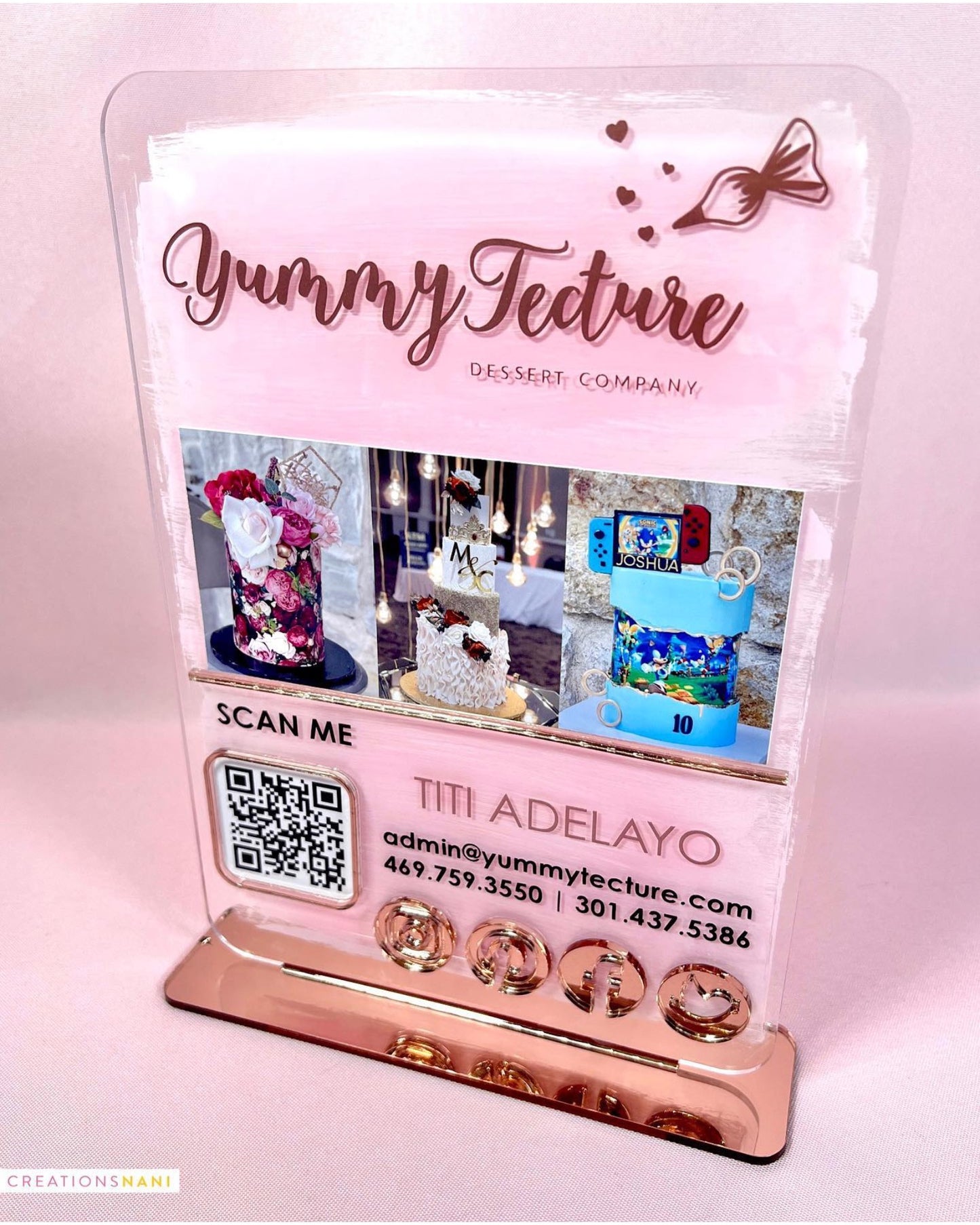 Custom Acrylic Sign (QR)