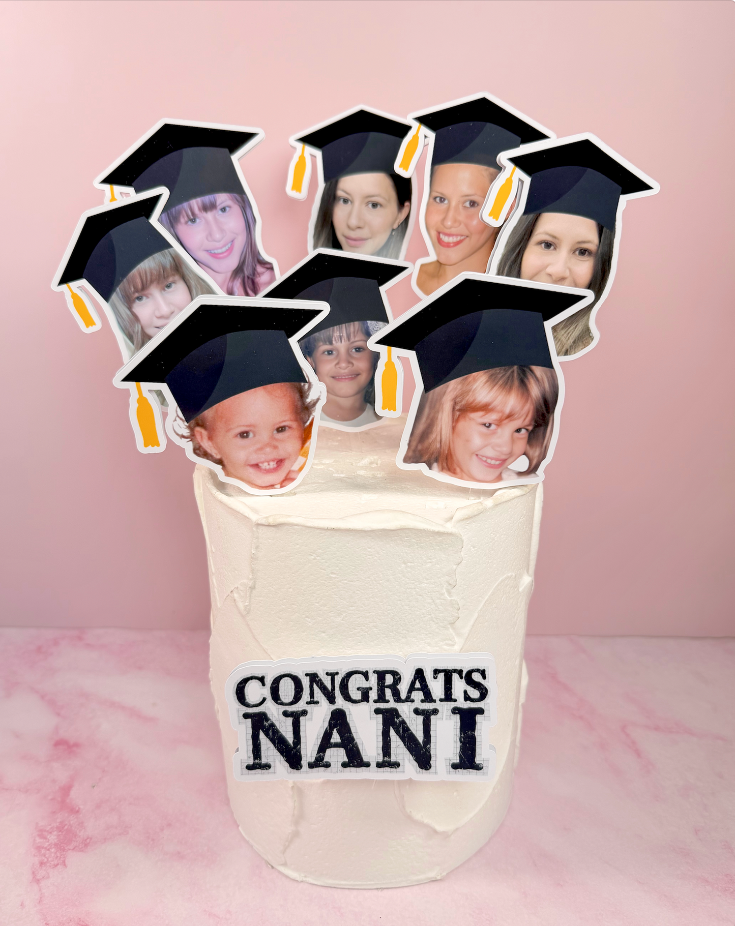 Custom Graduation Photo Cake Topper