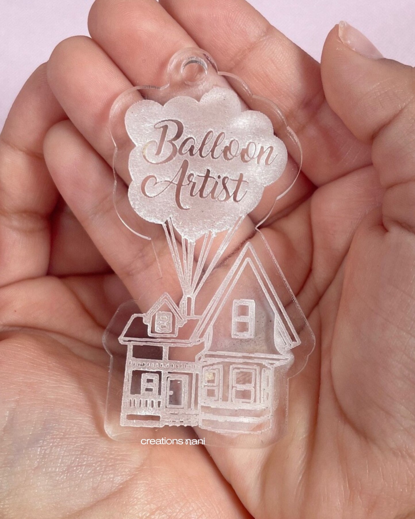 Clear Acrylic Charms (Engraving)