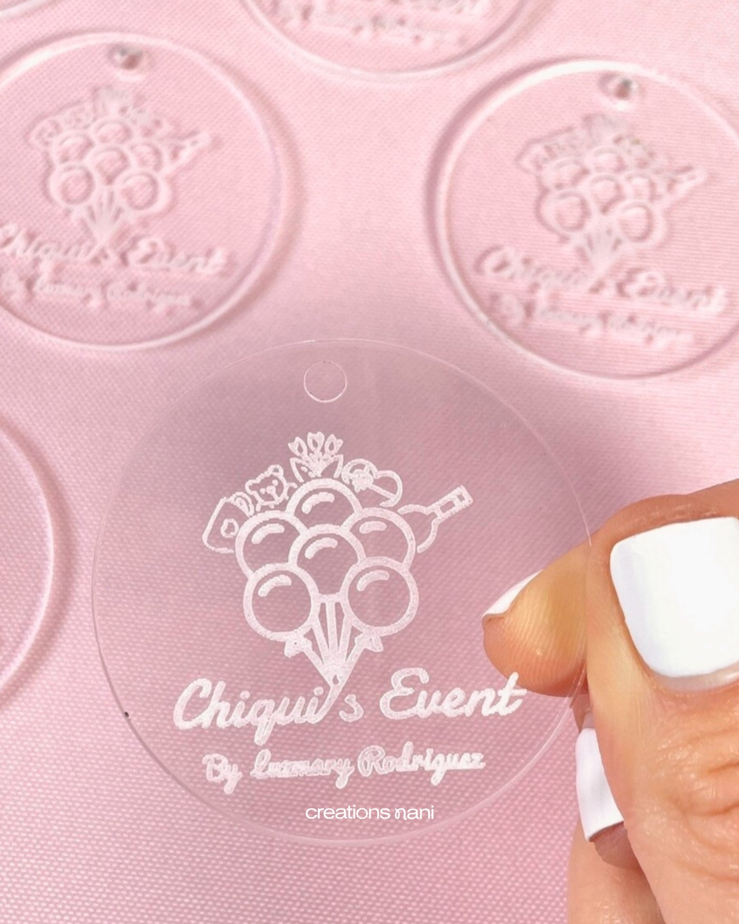 Clear Acrylic Charms (Engraving)