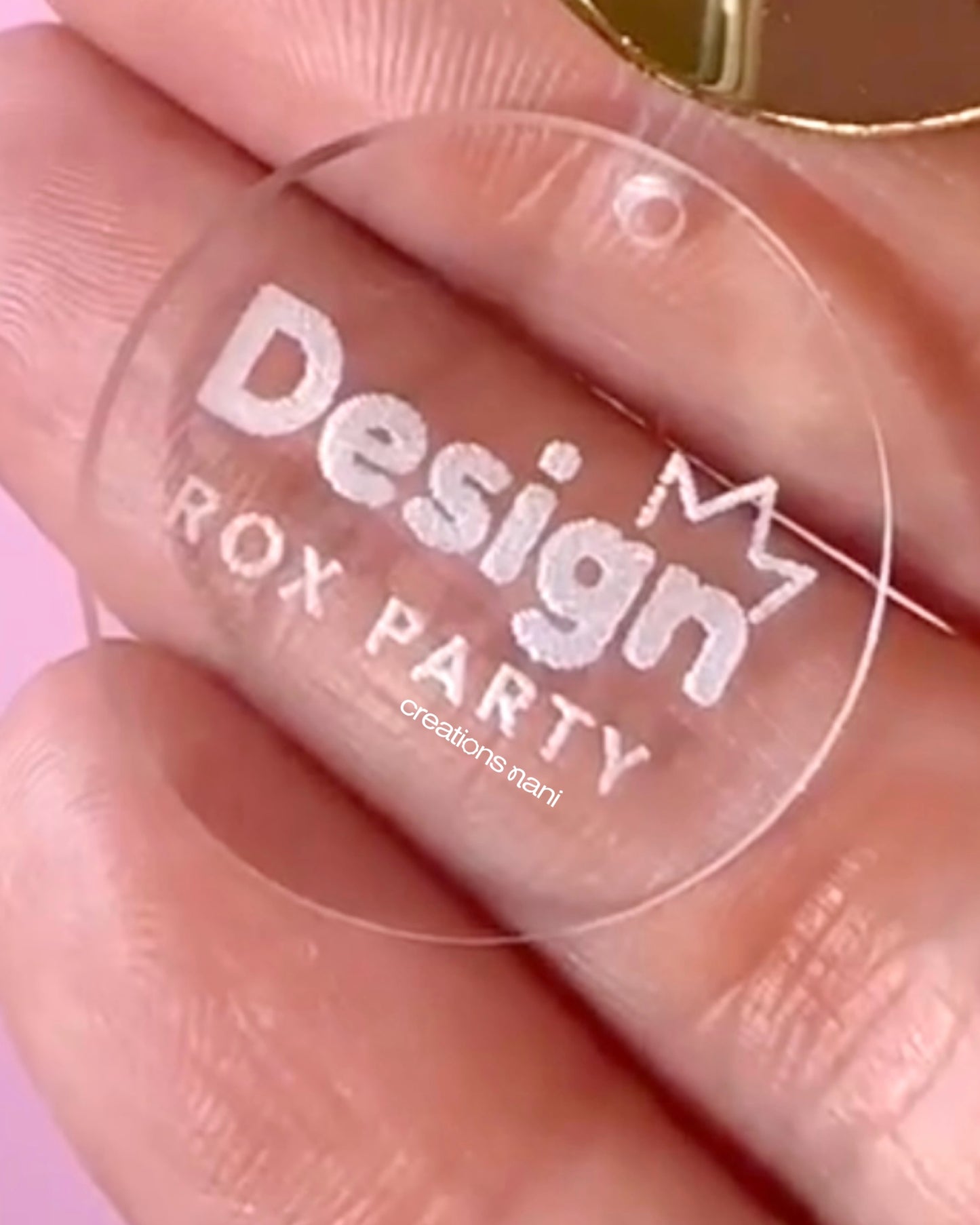 Clear Acrylic Charms (Engraving)