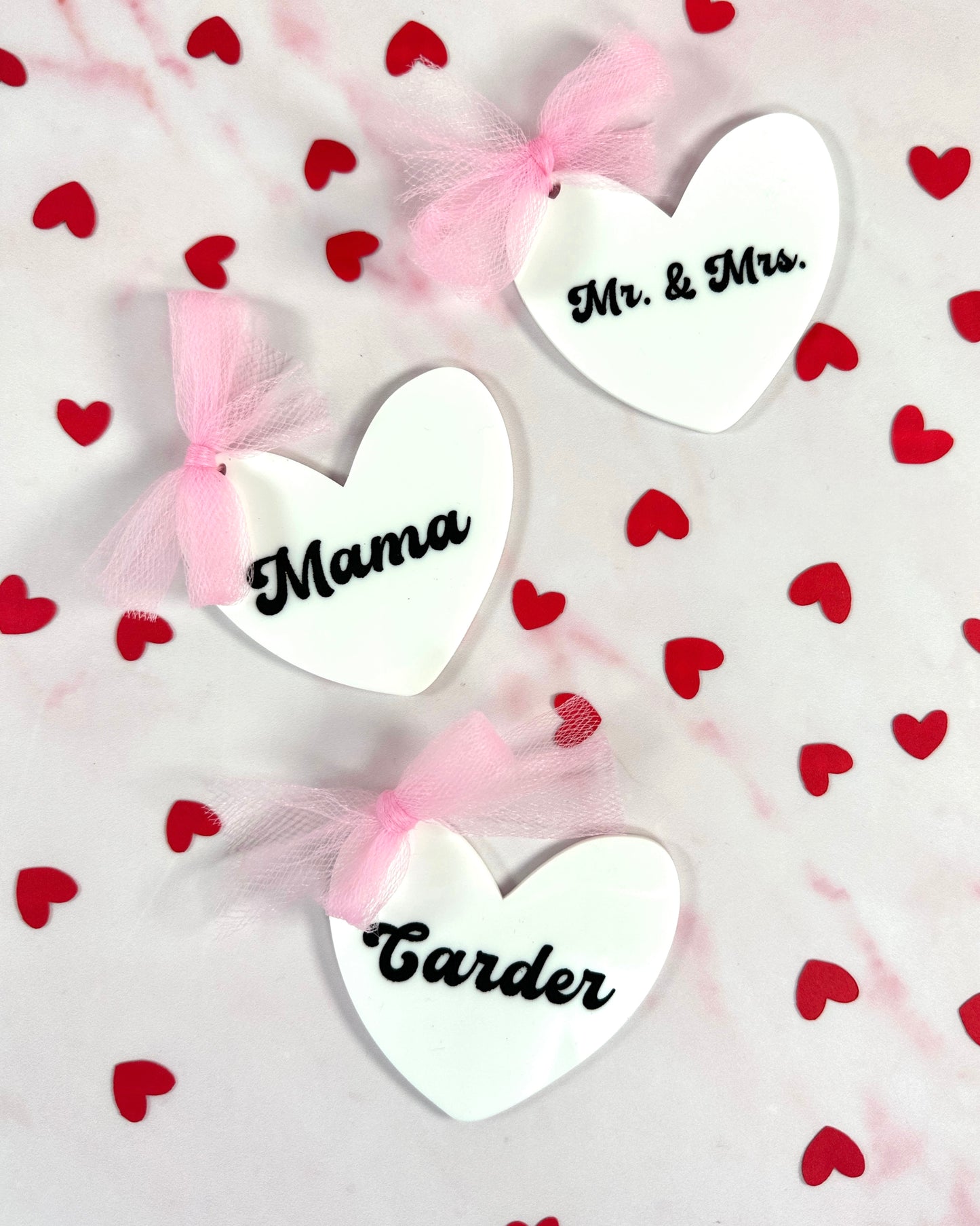 Acrylic Heart Keychain – Valentine’s Day Gift
