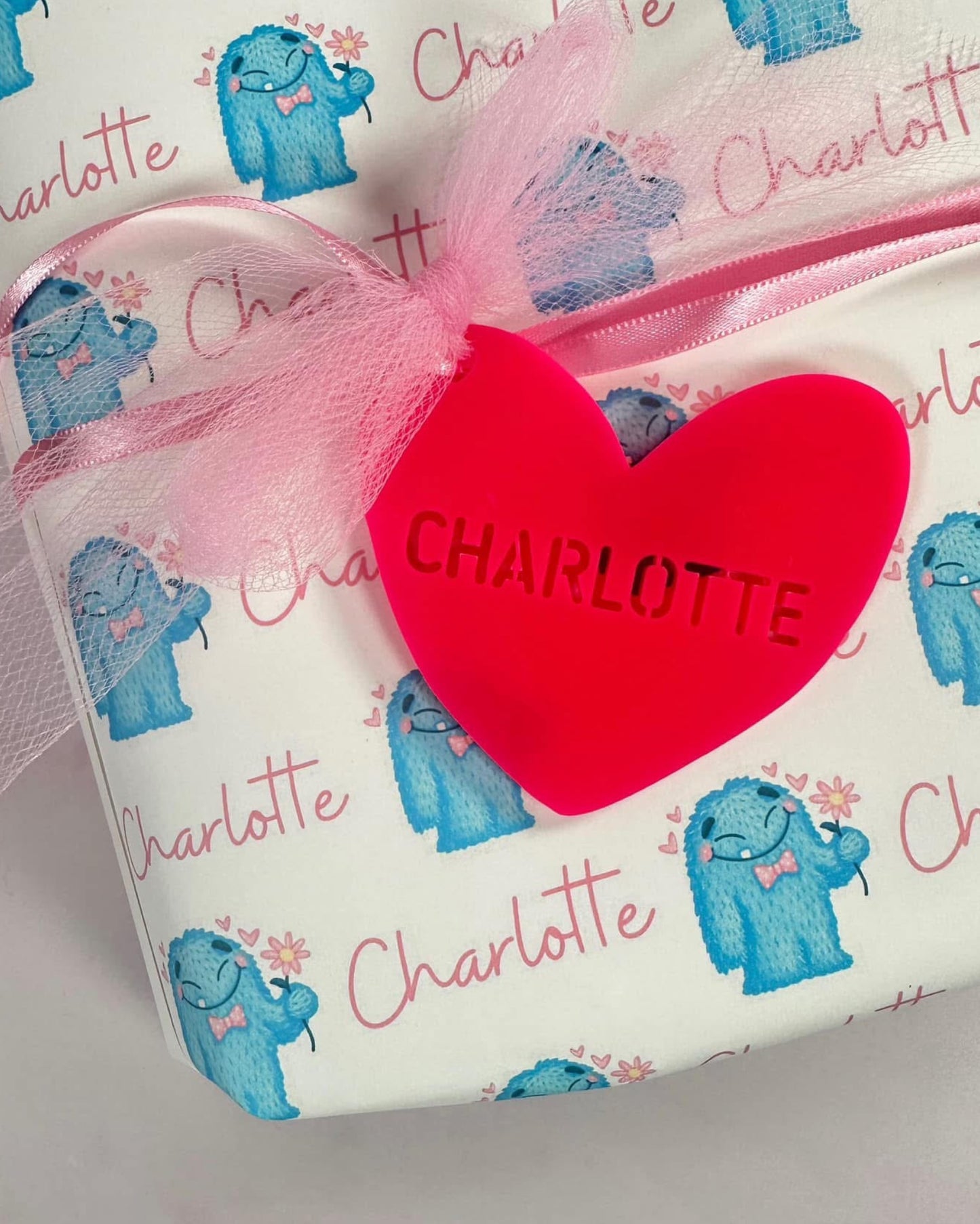 Acrylic Heart Keychain – Valentine’s Day Gift