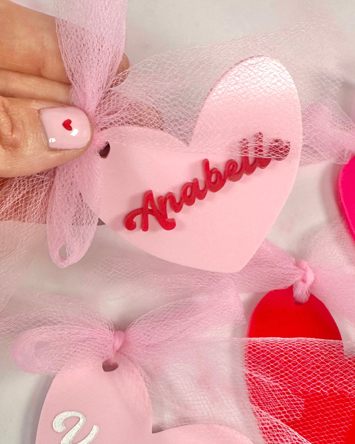 Acrylic Heart Keychain – Valentine’s Day Gift