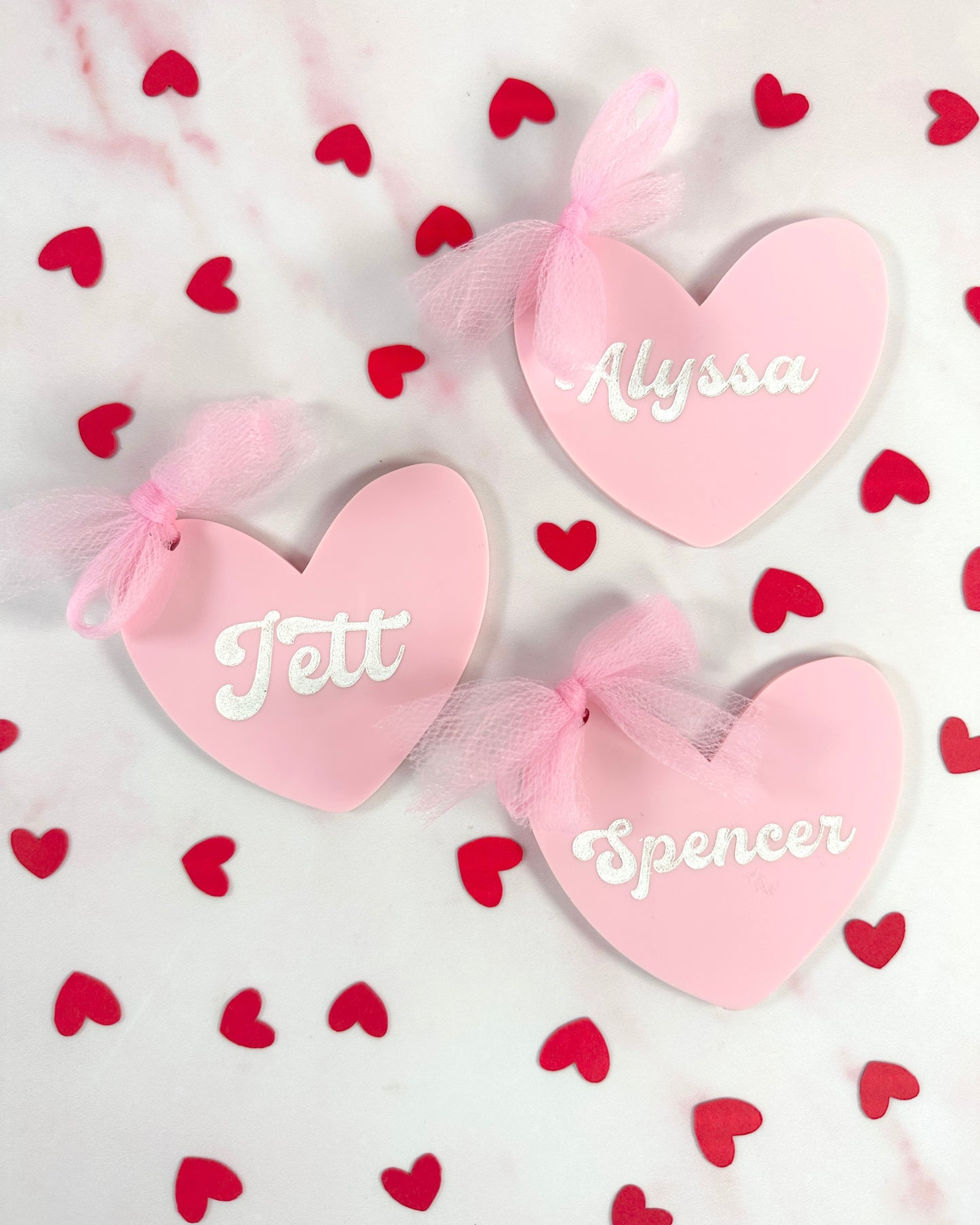 Acrylic Heart Keychain – Valentine’s Day Gift