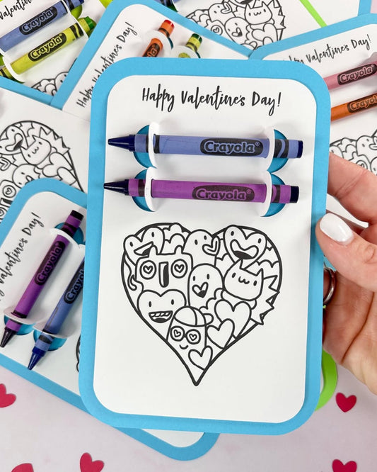 Kids Valentine Coloring Activity Pack