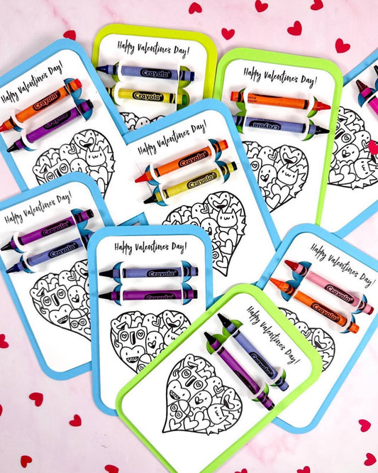 Kids Valentine Coloring Activity Pack