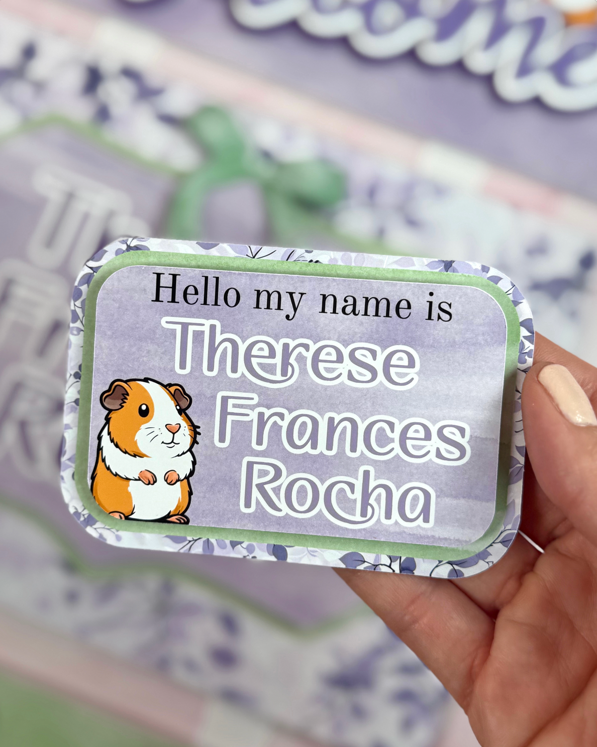 Hello my name is... Announcement