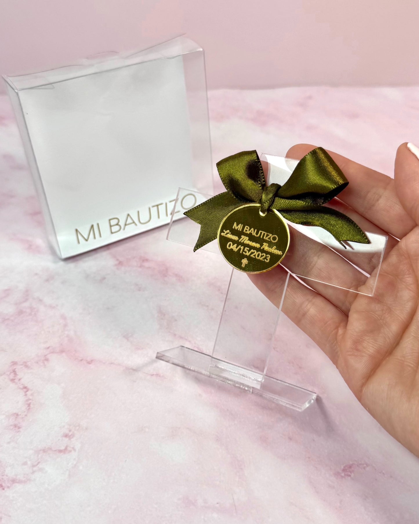 Personalized Religious Acrylic Keepsake with clear box