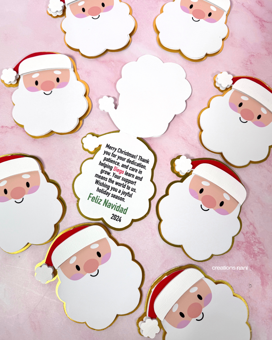 Santa Paper Tag