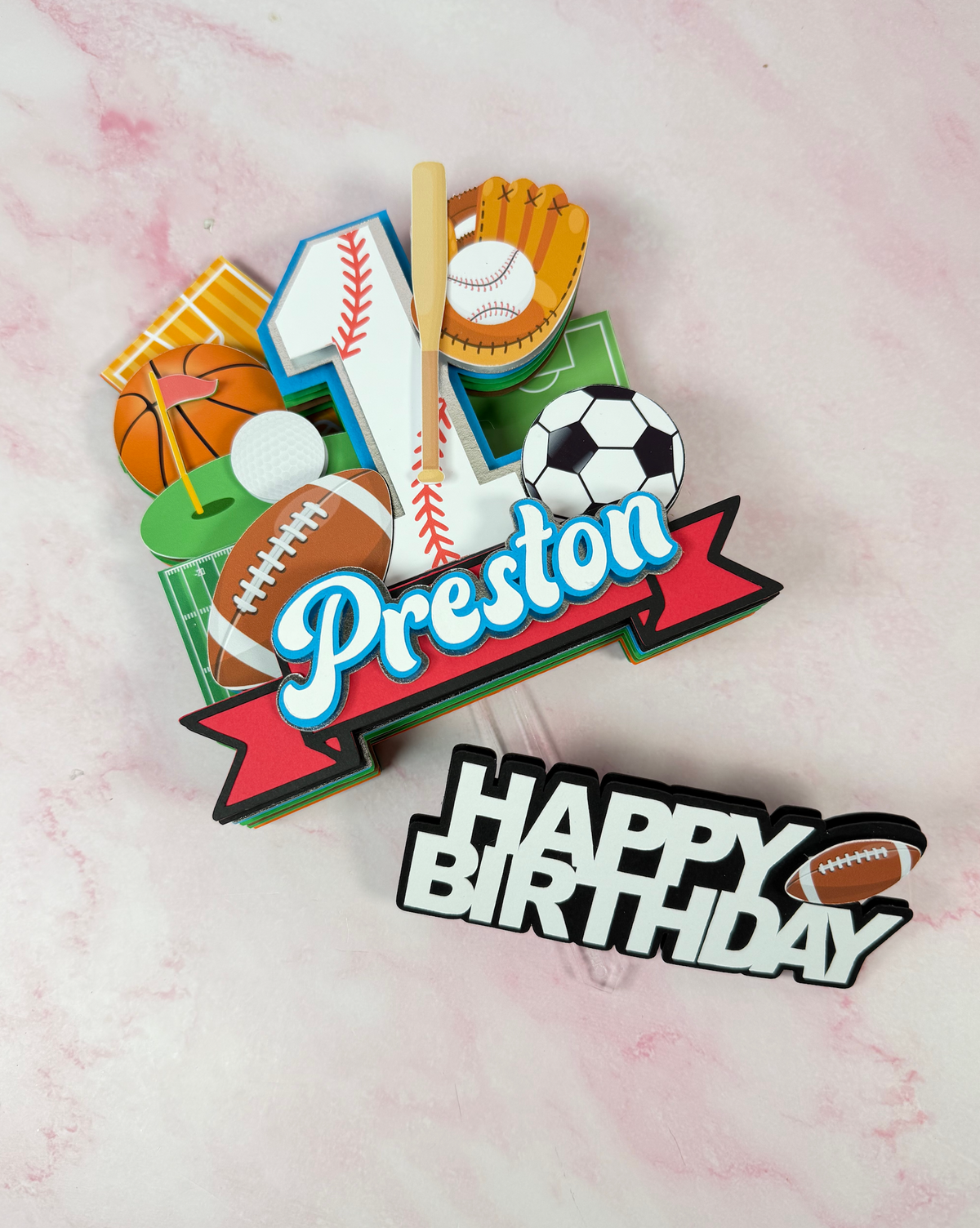 Cake Topper - Two Pieces