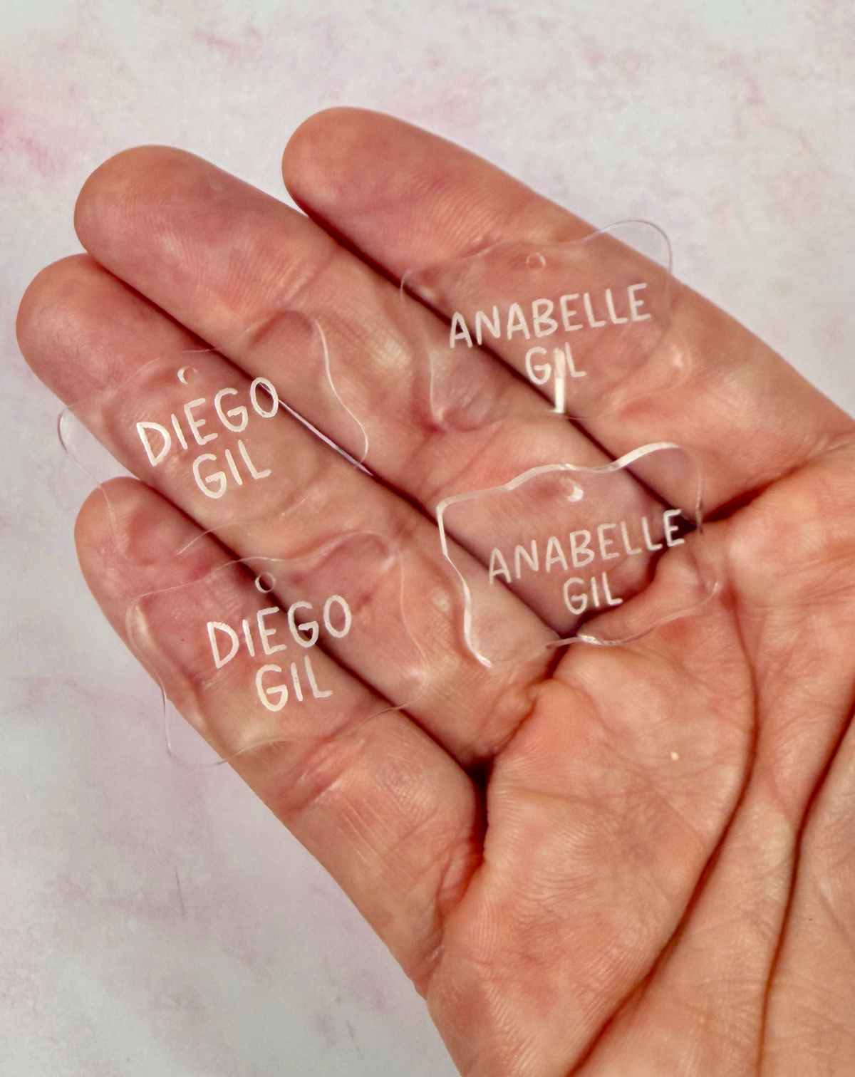Clear Acrylic Charms (Engraving)