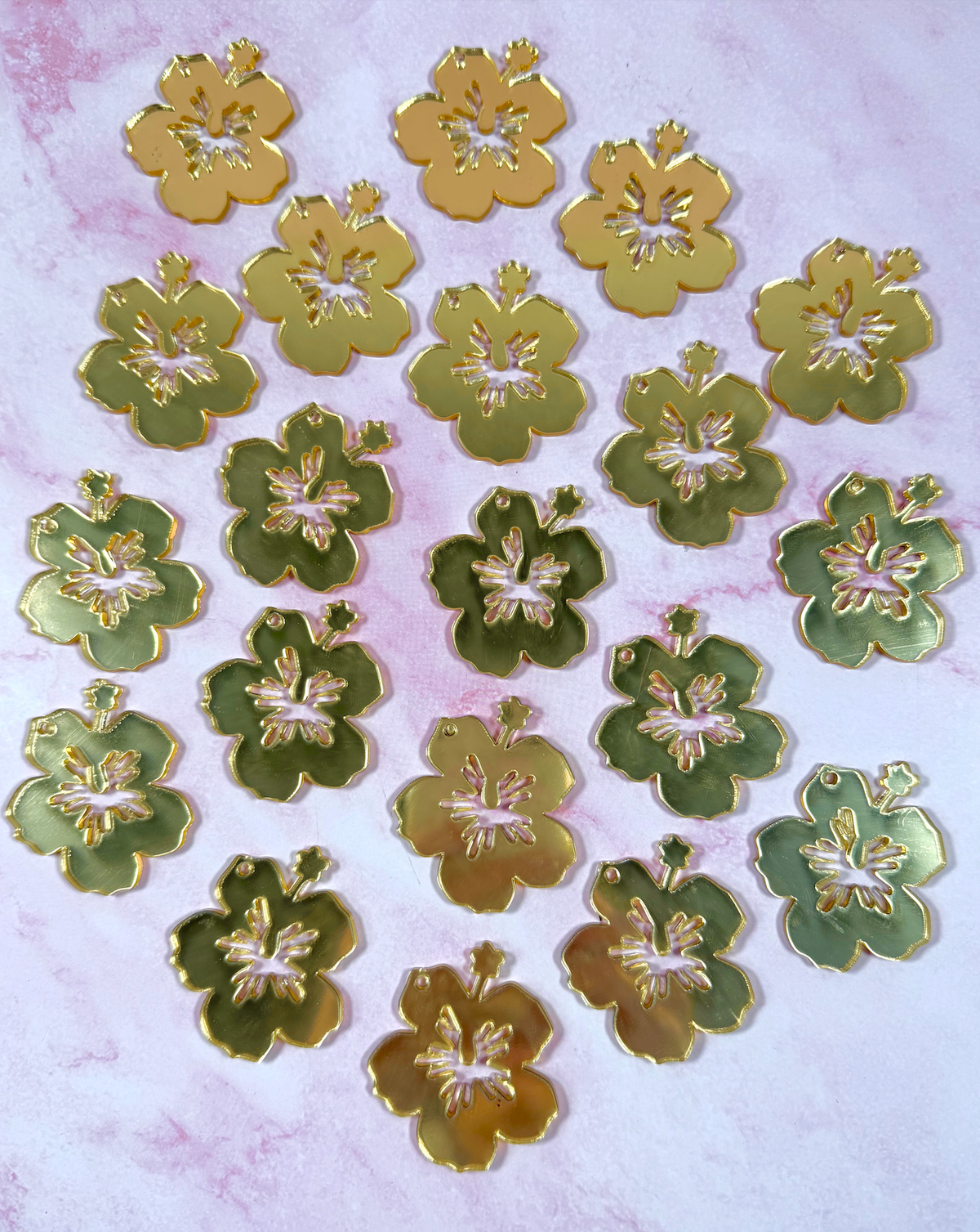 Metallic acrylic charms (Just Cut)