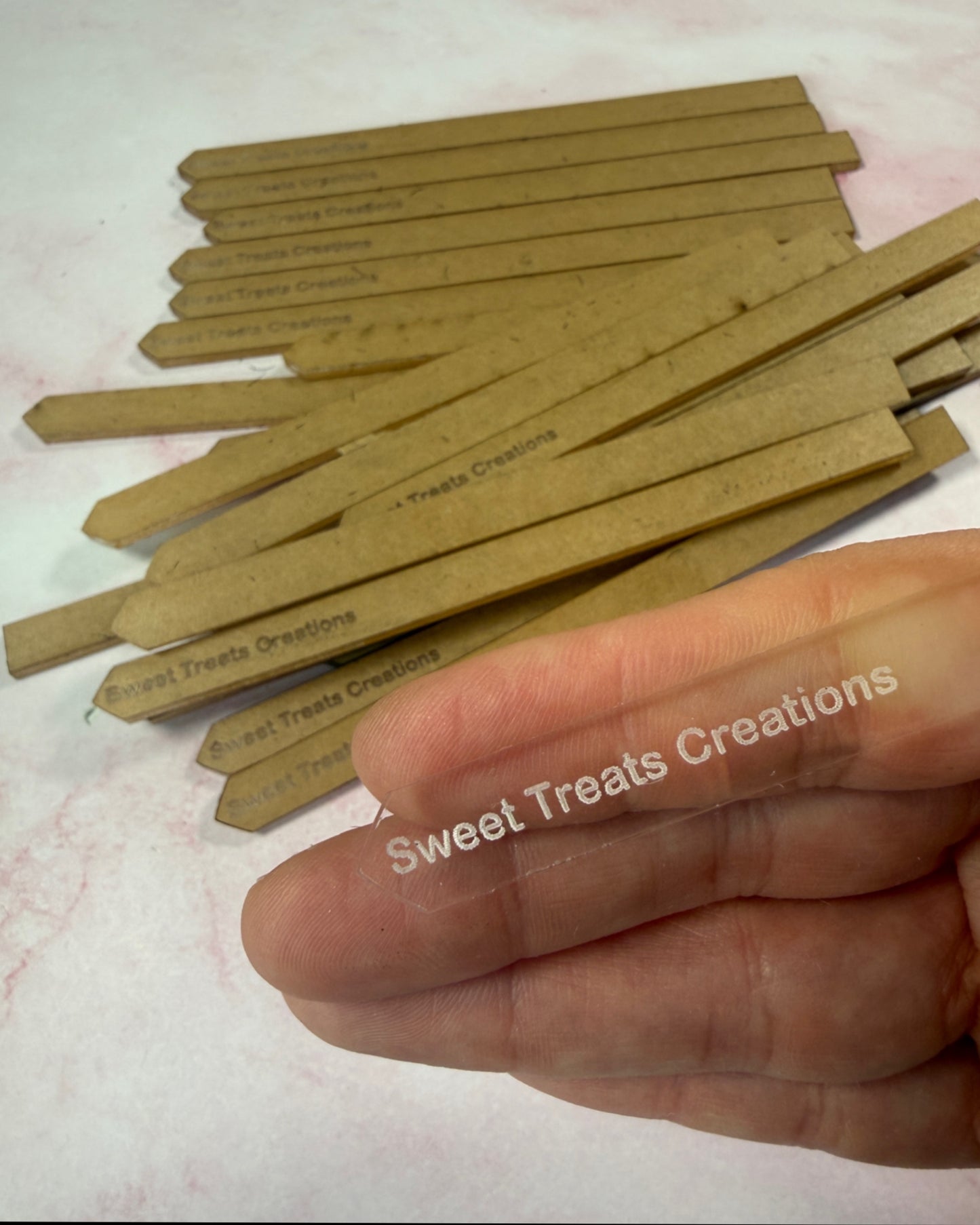 Custom Acrylic Cake Topper Sticks