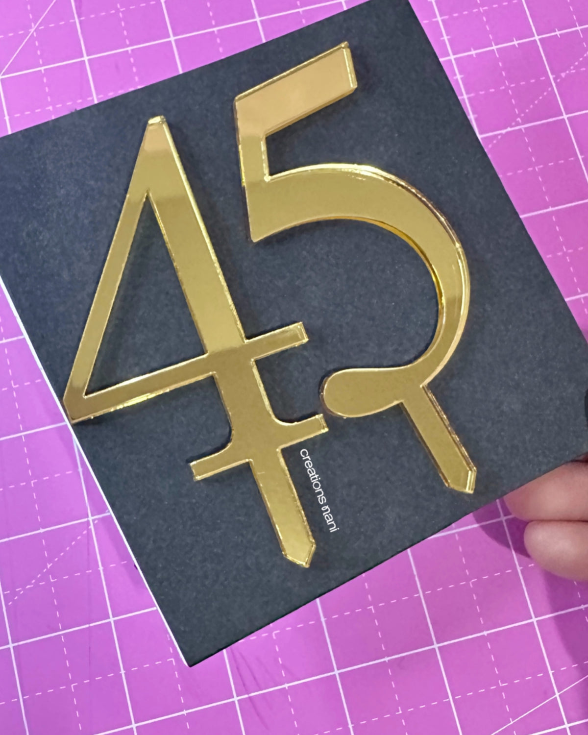 Cake topper - Number