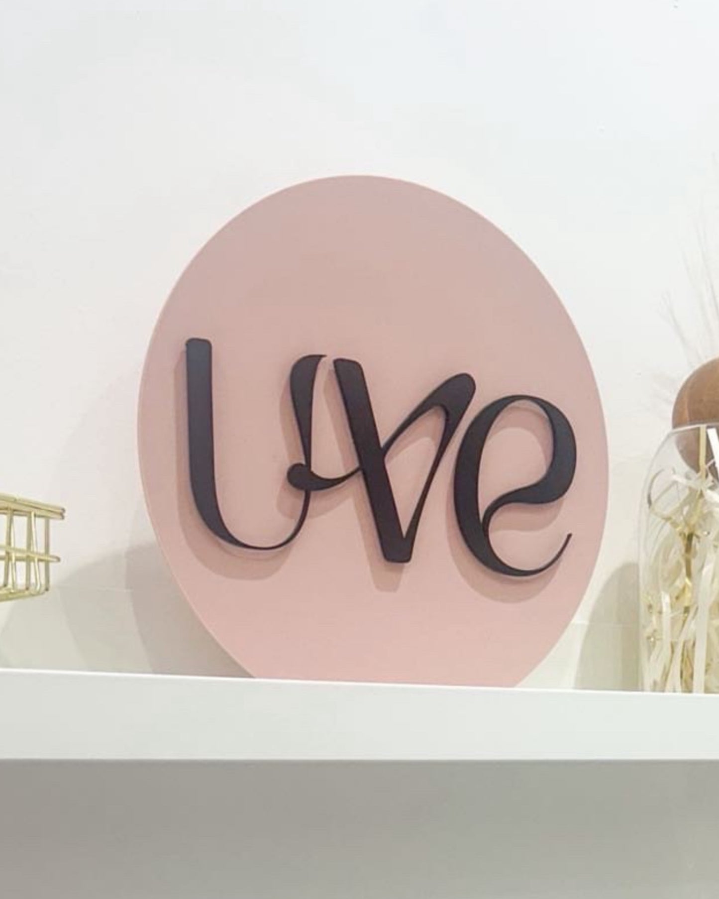 Acrylic Logo Circle - 2 layers