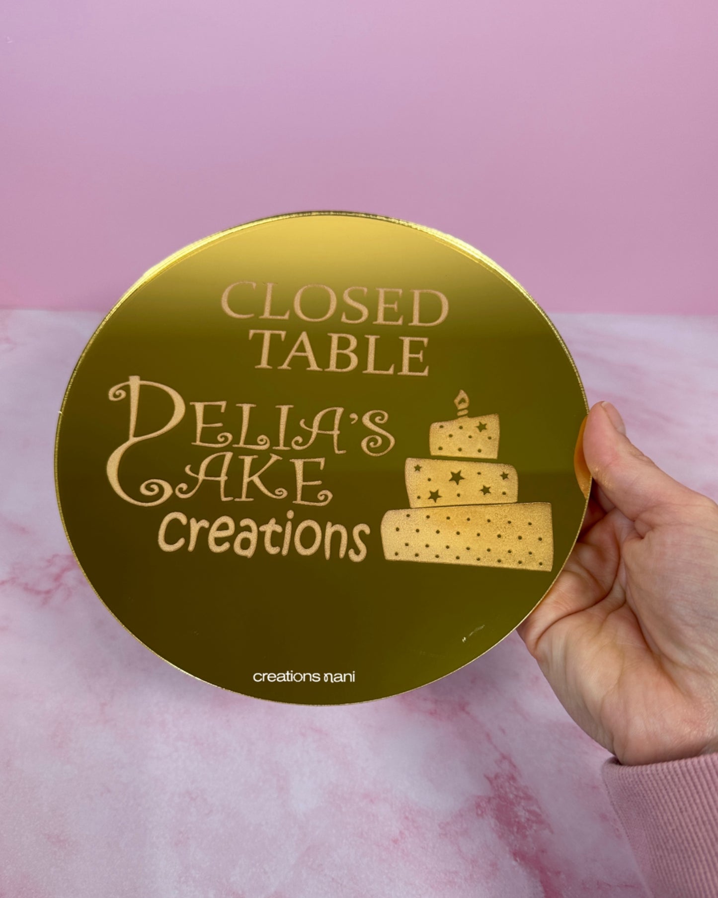 Metallic acrylic charms - Cut + Engraving