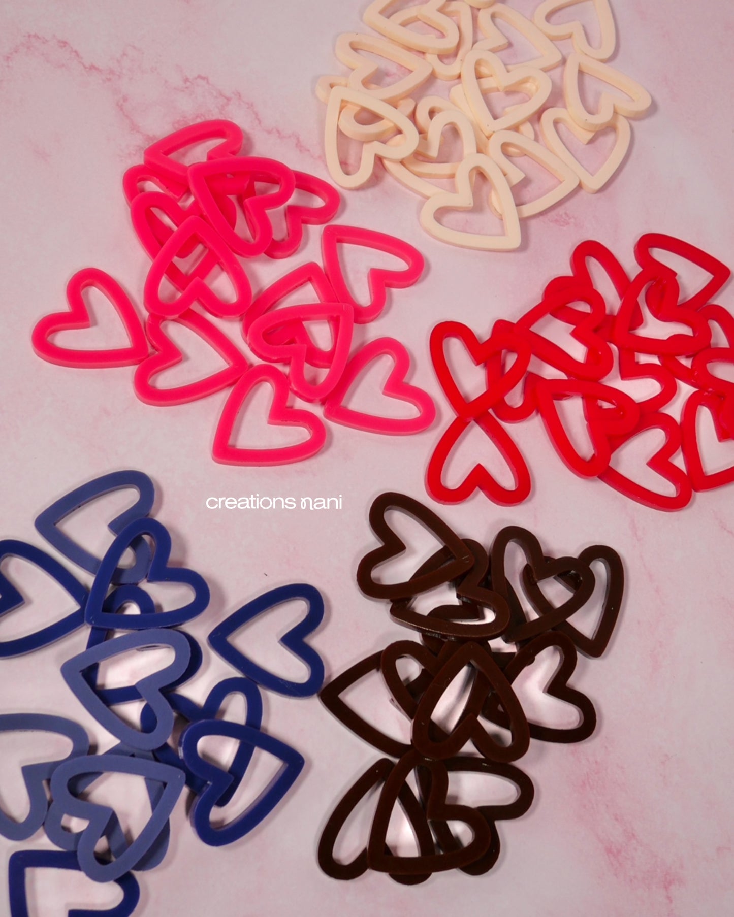 Color Acrylic Charms (Just Cut)