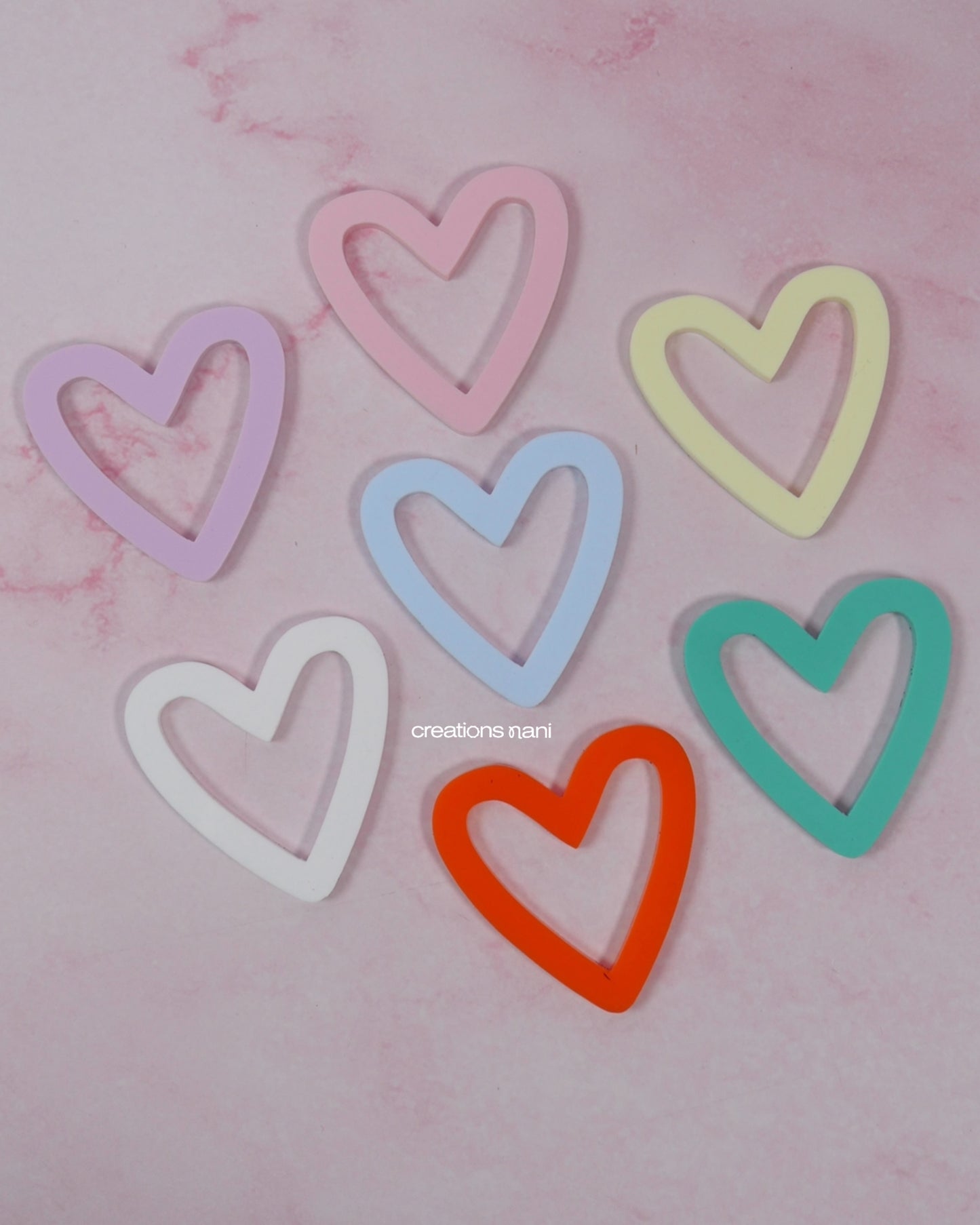 Color Acrylic Charms (Just Cut)