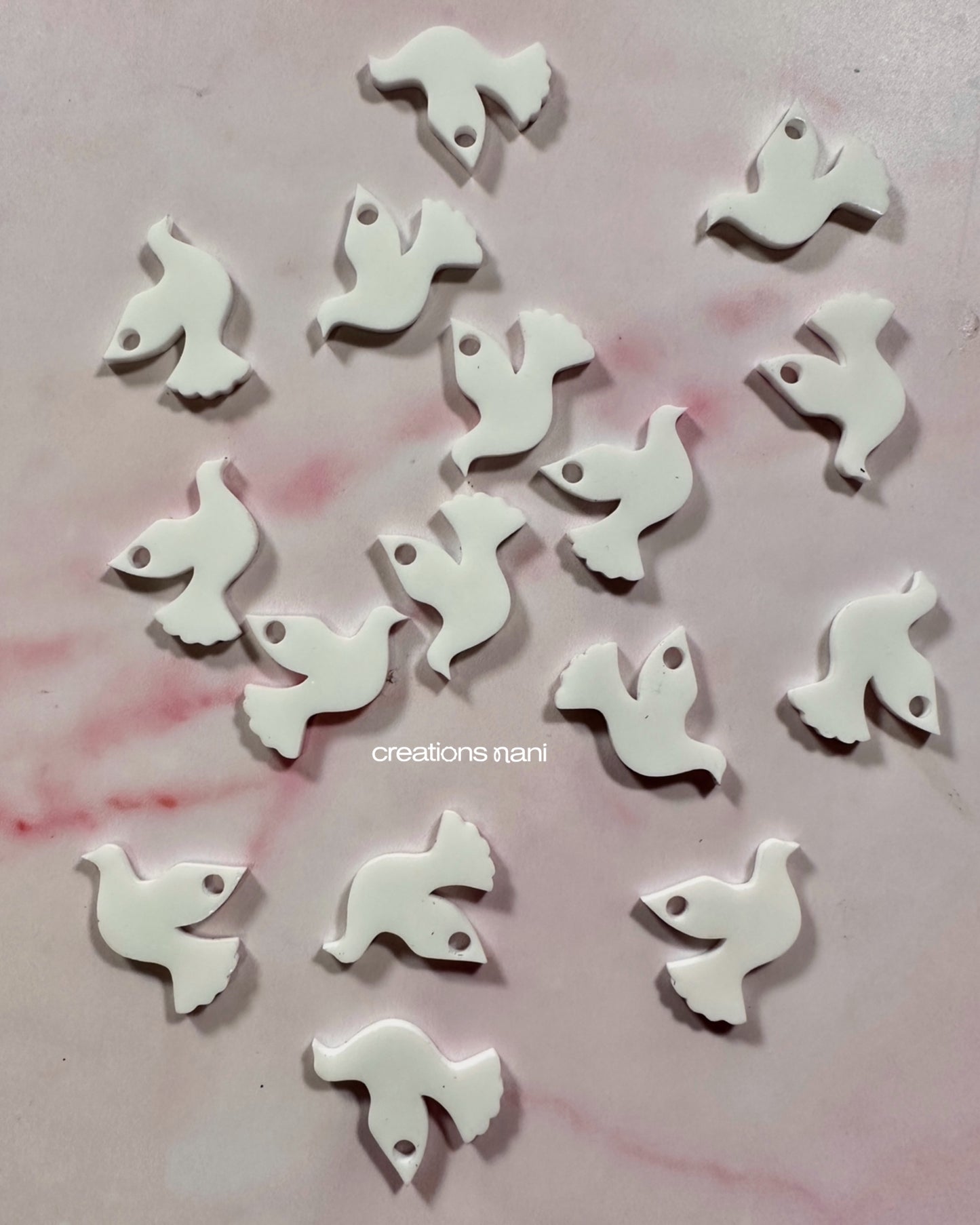 Color Acrylic Charms (Just Cut)