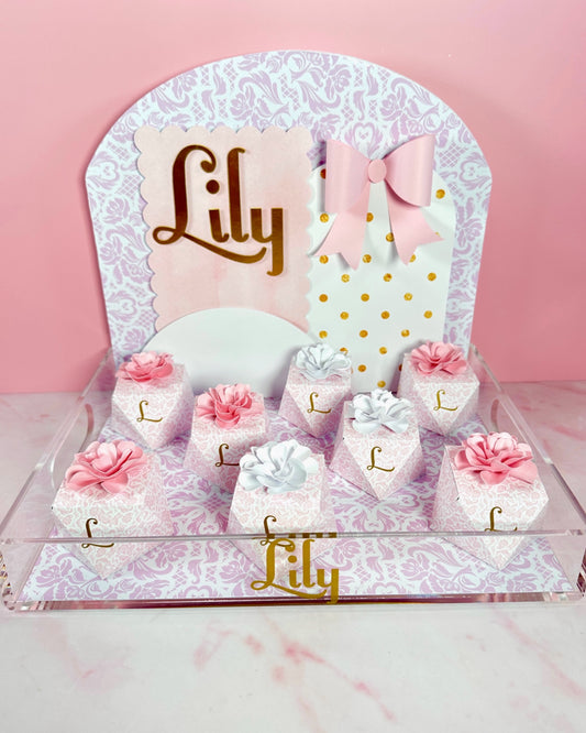 Acrylic tray - Welcome Baby