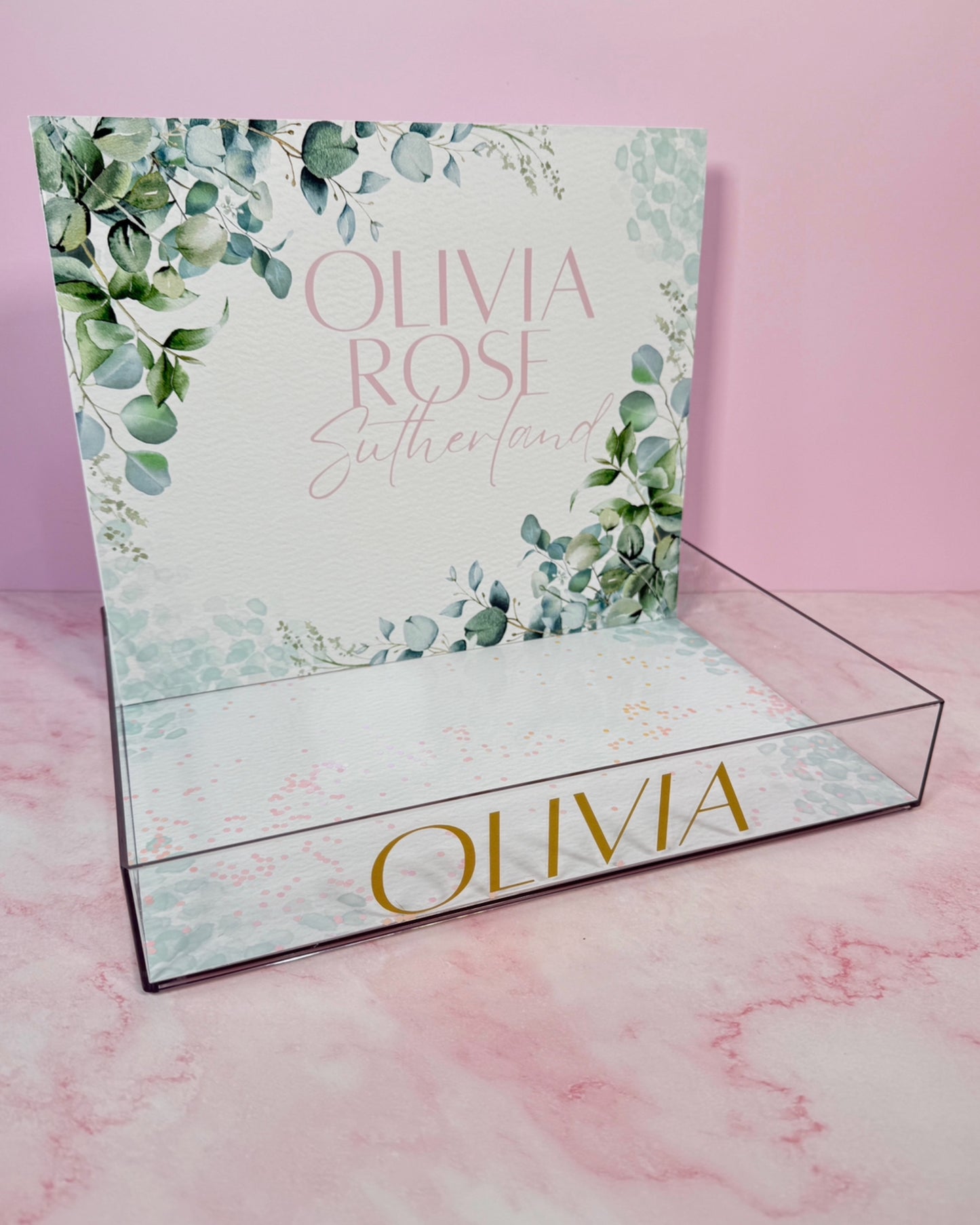 Acrylic tray - Welcome Baby