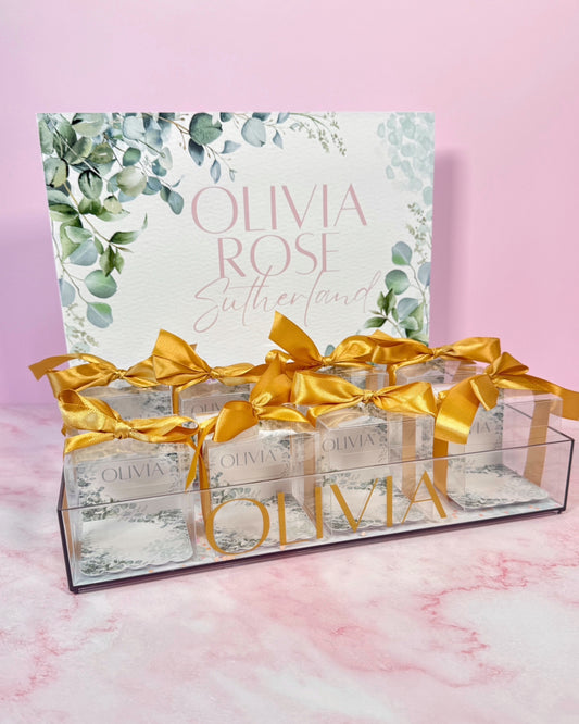 Acrylic tray - Welcome Baby