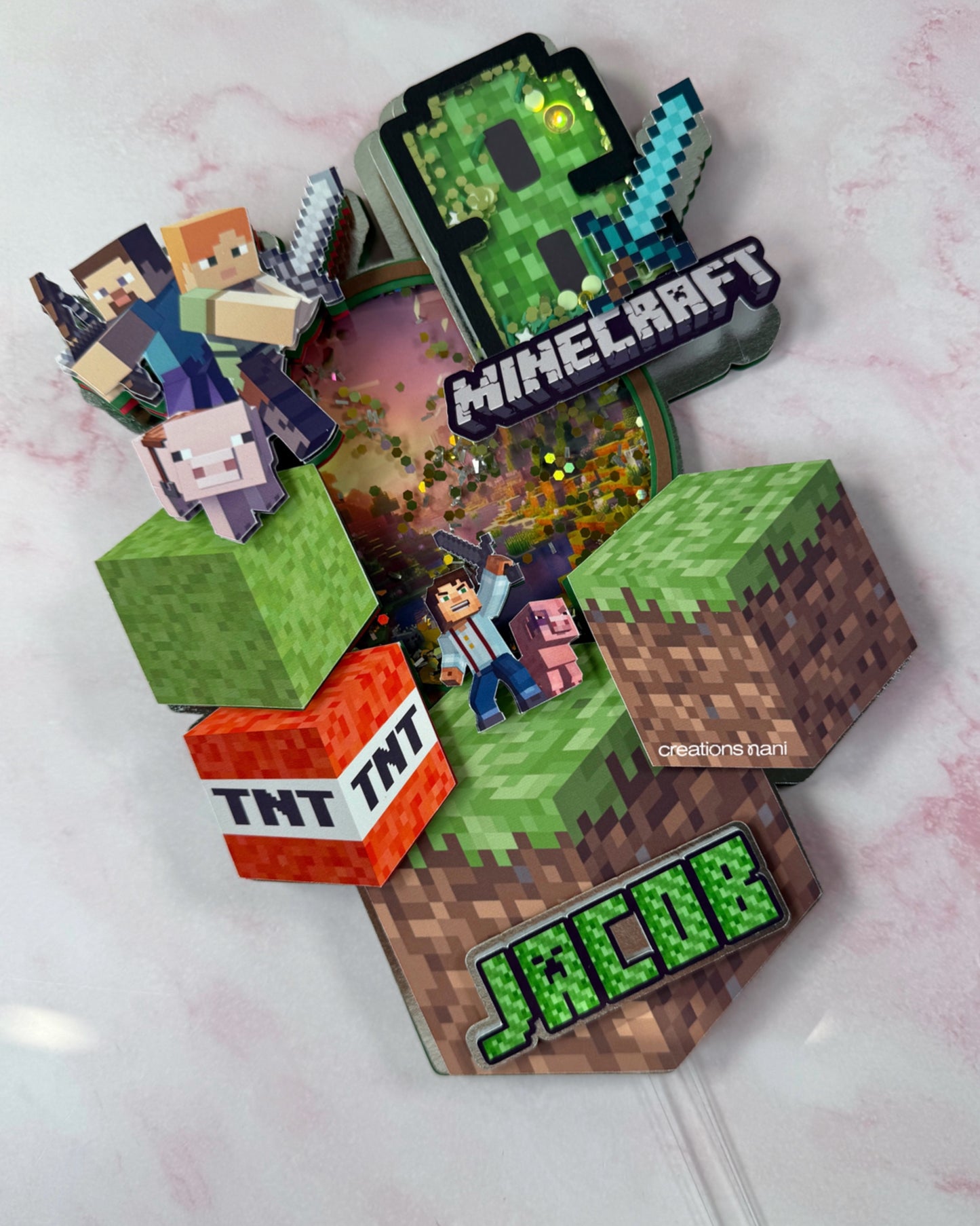 Custom Cake Topper - Light