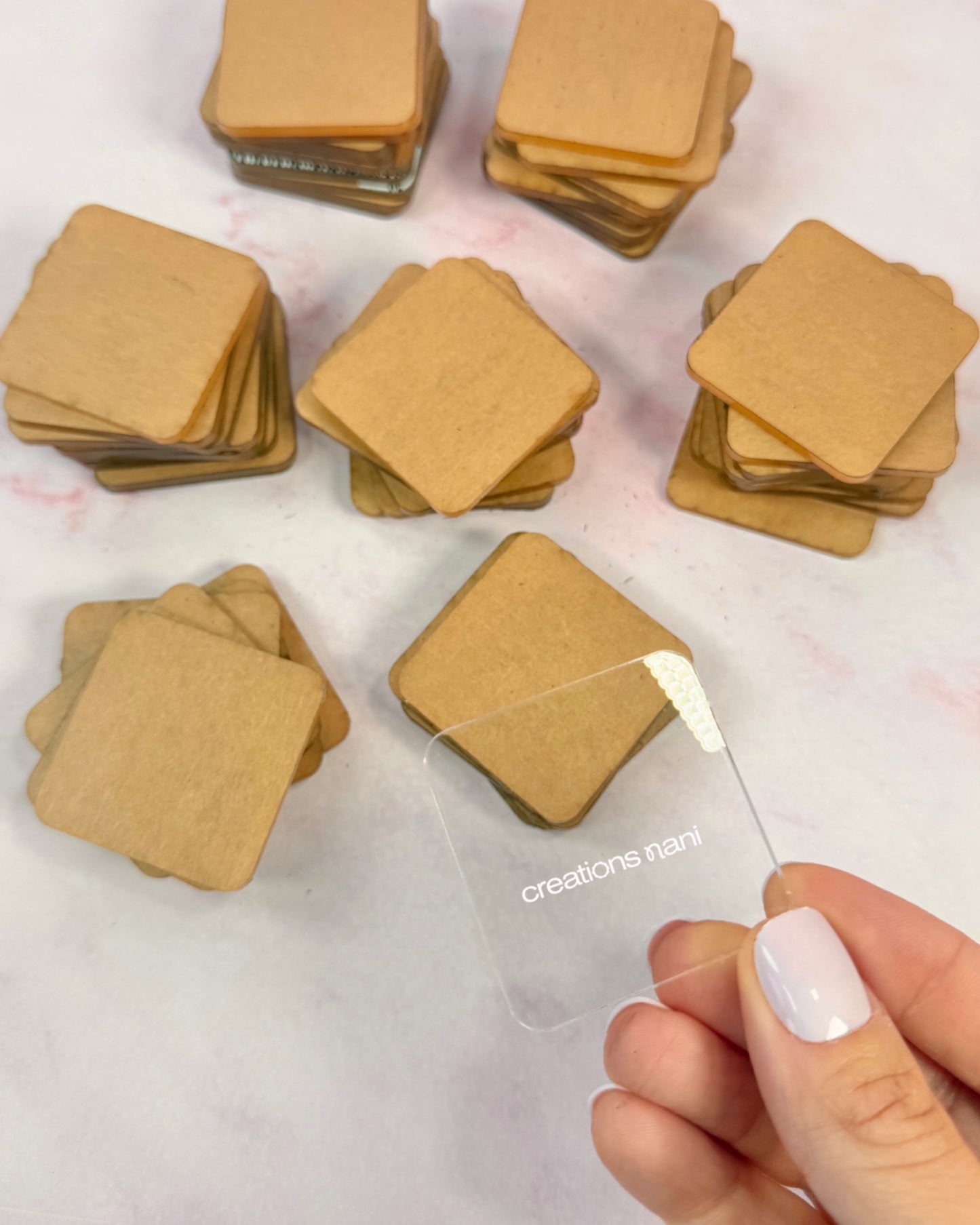 Clear Acrylic Charms (Just Cut)