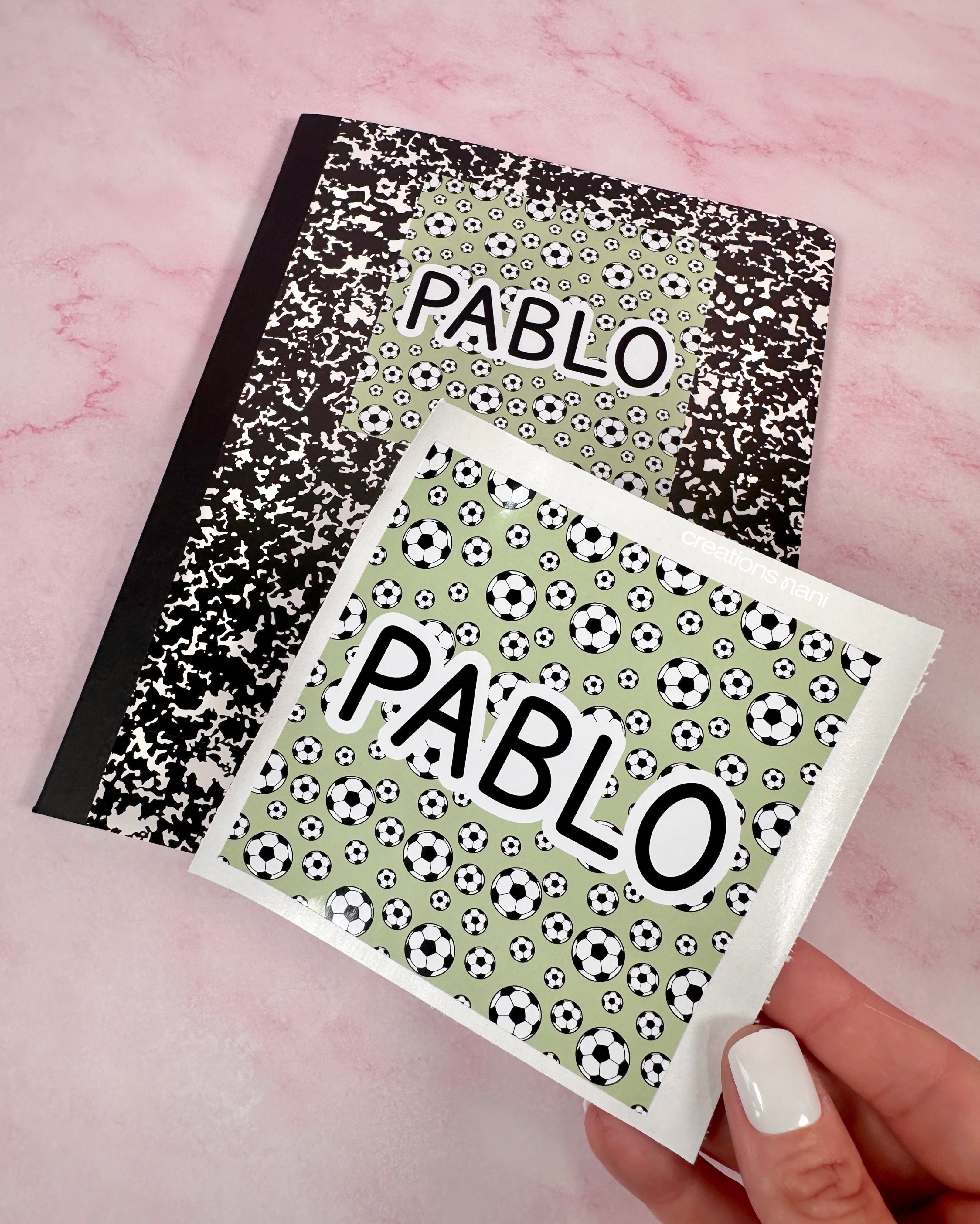 Open Notebook Sticker Notebook Cover Stickers (label only) β Creations Nani LLC