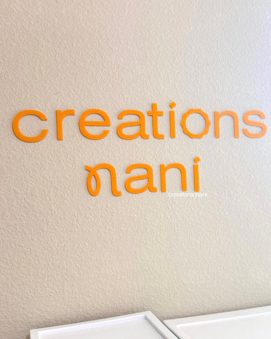 Acrylic Logo (solid color)