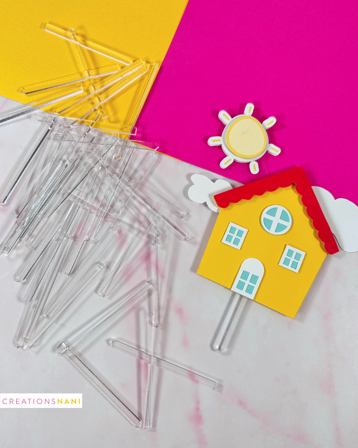 Custom Acrylic Cake Topper Sticks